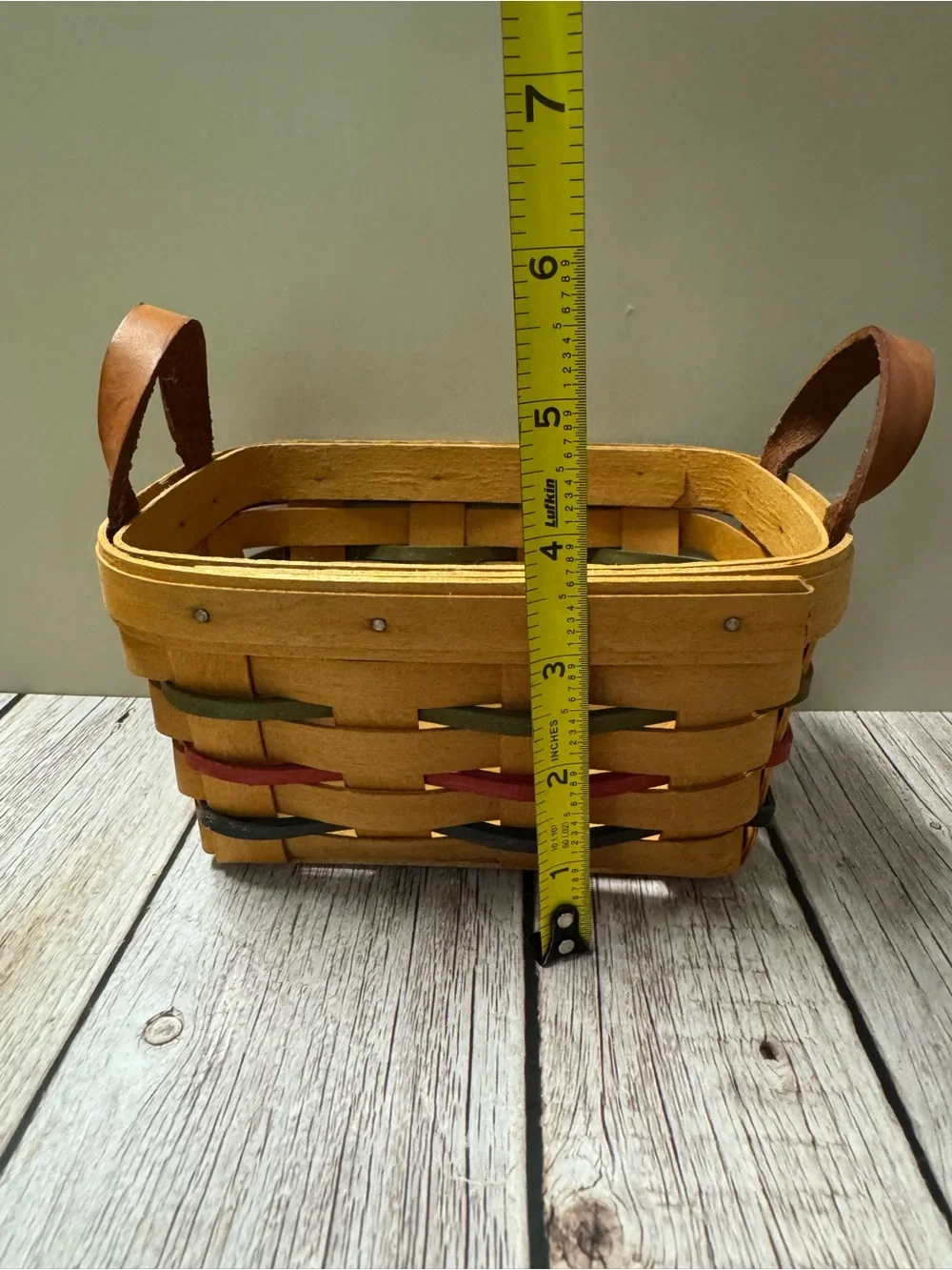 Longaberger 1983 Handwoven Tradition Vintage 4”x6” Basket